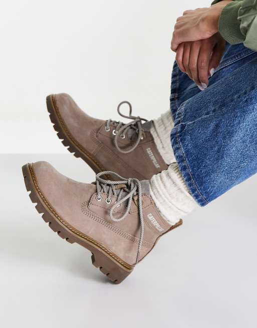 CAT Footwear - Melody - Scarponcini stringati color fungo