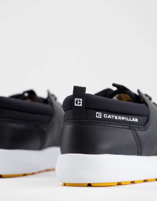 Cat Footwear - Proxy - Sneakers in pelle nera stringate, 4 di 4