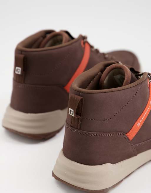 Cat Footwear Quest mid hybrid boots in brown leather, 4 of 4