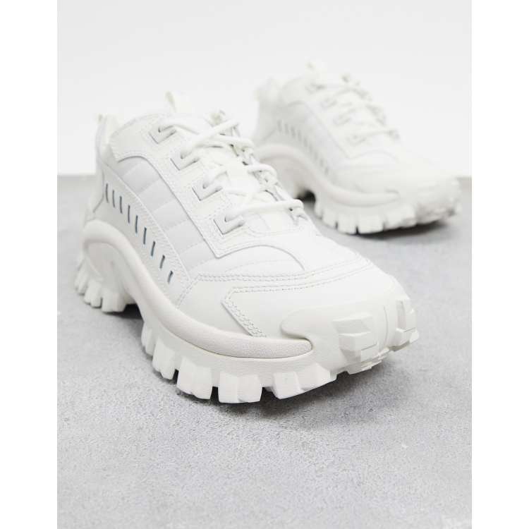 Cat Footwear Sneaker mit dicker Sohle in Triple WeiB ASOS