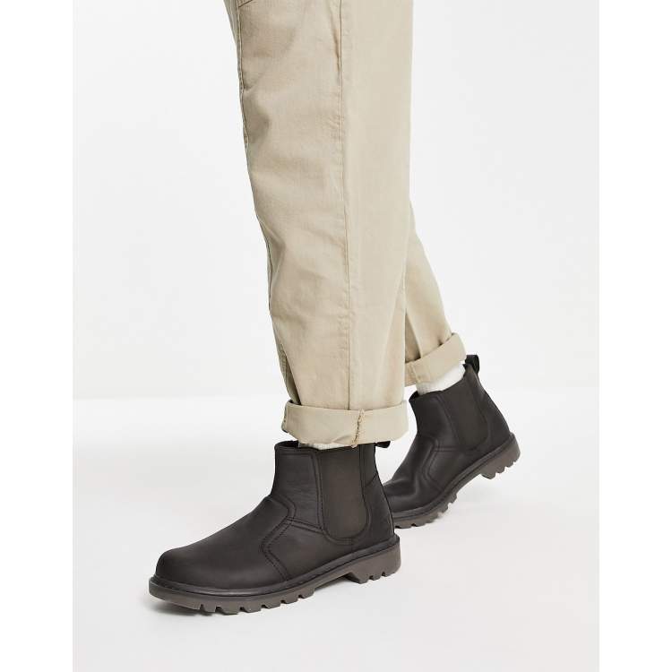 Caterpillar chelsea hot sale boots mens