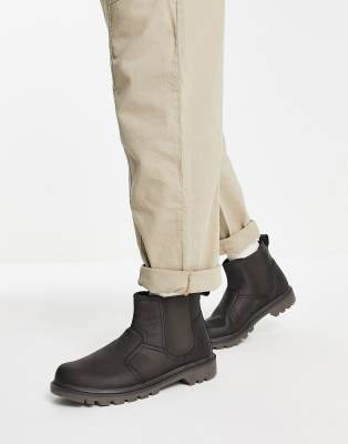 knee high camel leather boots