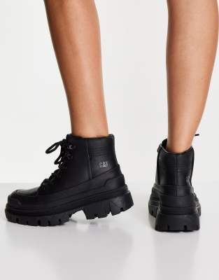 black velvet combat boots