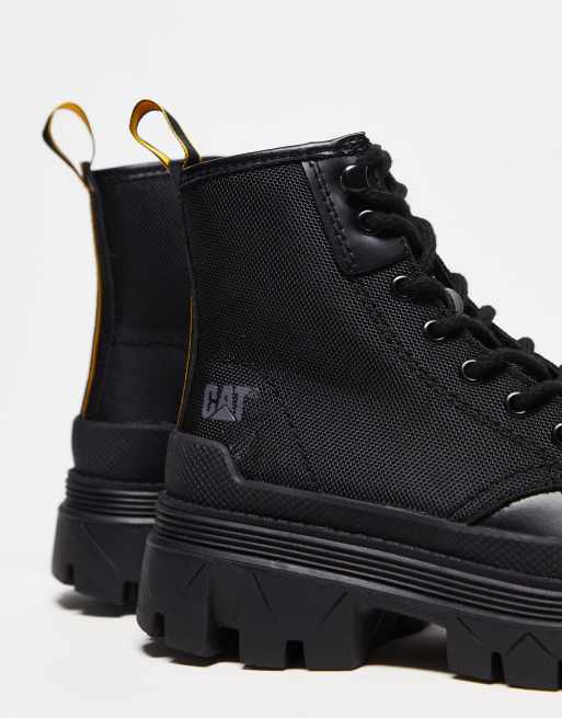 CAT – Hardwear Hi – Svarta boots med snörning , 3 av 4