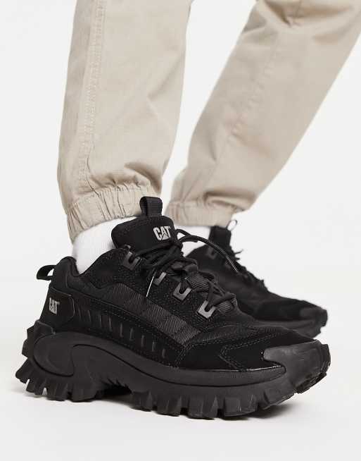 CAT Intruder chunky sneakers in triple black ASOS