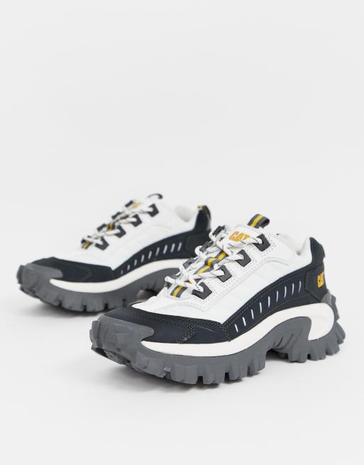 CAT Intruder chunky trainers in bell white ASOS