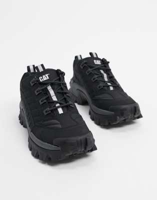 Cat intruder chunky outlet sole trainers in black