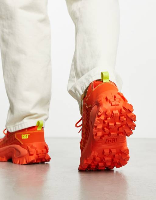CAT Intruder Supercharged chunky sneakers in orange, 2 of 4