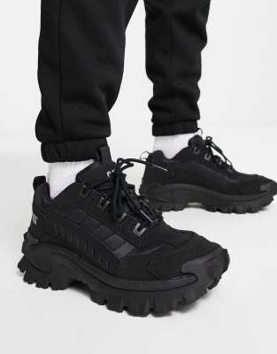 CAT intruder trainers in triple black