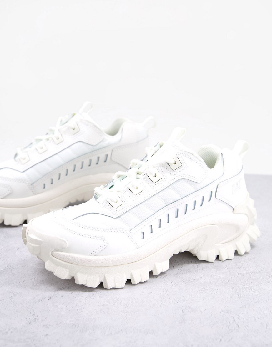 CAT Intruder trainers in triple white leather
