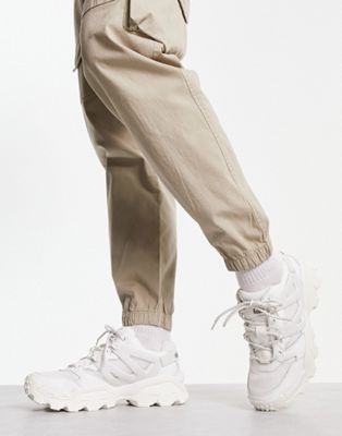 Cat Footwear Cat Reactor Sneakers In Triple White Leather