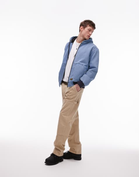 CAT - WWR - Jean avec renfort sur les genoux - Beige pâle - view 1