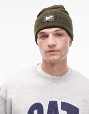 CAT WWR CAT WWR label cuff beanie in dark green