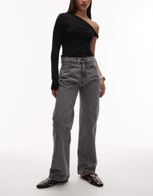 CAT - WWR - Locker geschnittene 5-Pocket-Denim-Jeans in grauer Acid-Waschung