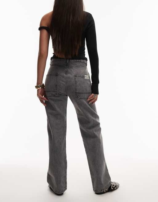 CAT – WWR – Locker geschnittene 5-Pocket-Denim-Jeans in grauer Acid-Waschung, 2 von 5