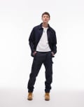 [CAT] CAT WWR raw denim carpenter jeans in washed blue (part of a set) W34 Washed blue