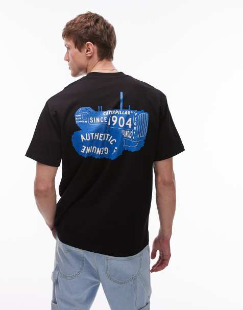 CAT – WWR – Svart t-shirt med tryck baktill - view 1