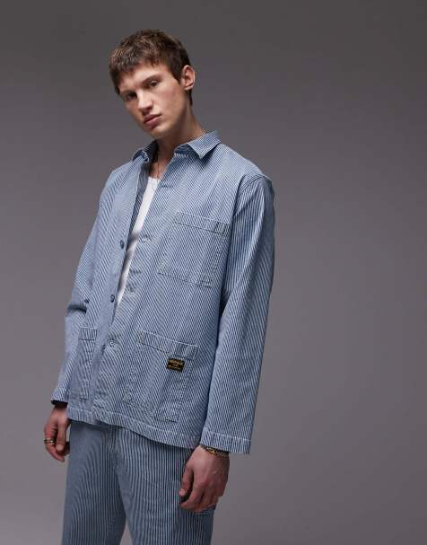 CAT - WWR - Veste en jean - Rayures hickory - view 1