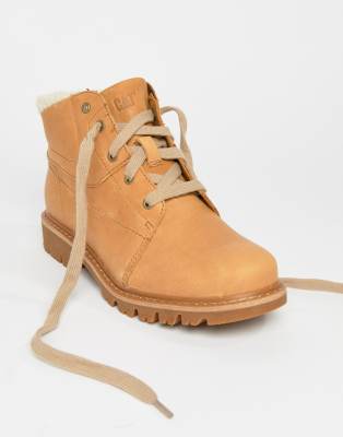 caterpillar fur lined boots