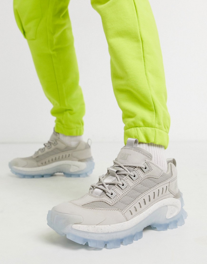Caterpillar - Intruder - Sneakers met dikke transparante zool in grijs