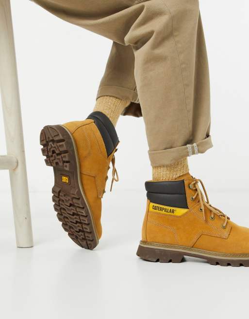 Caterpillar shop tan boots