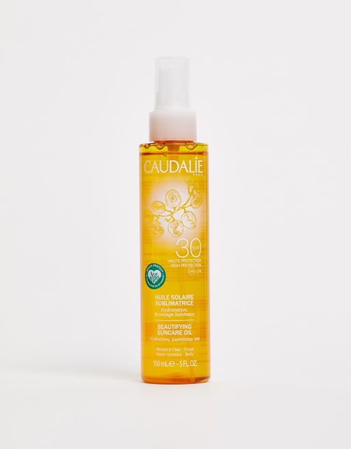 Caudalie – Upiększający olejek do opalania SPF 30, 150 ml