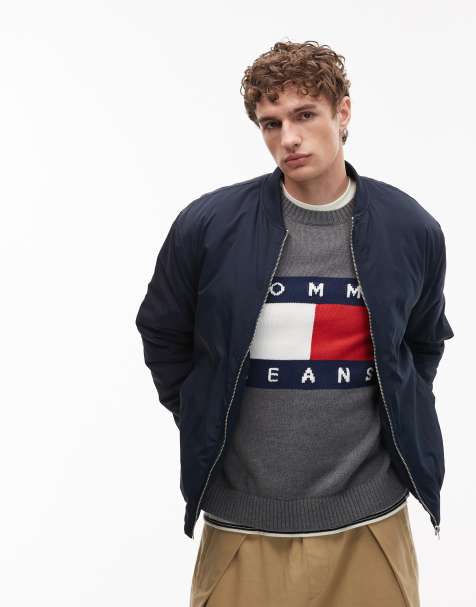 Cazadora bomber en azul marino de ASOS DESIGN - view 1