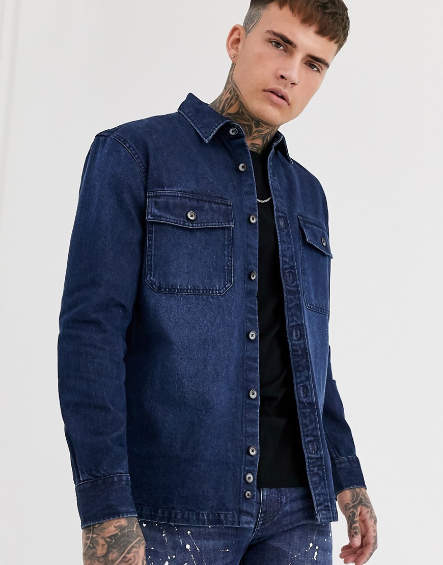 Celio - Camicia di jeans worker blu medio