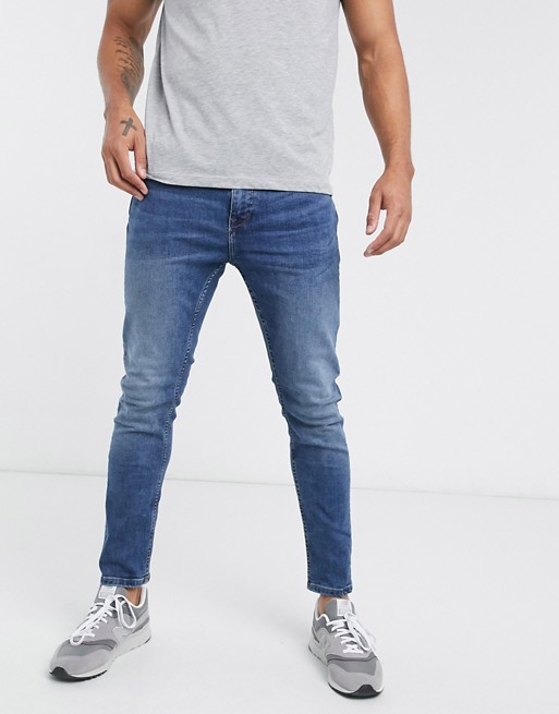 Celio carrot fit jeans in blue