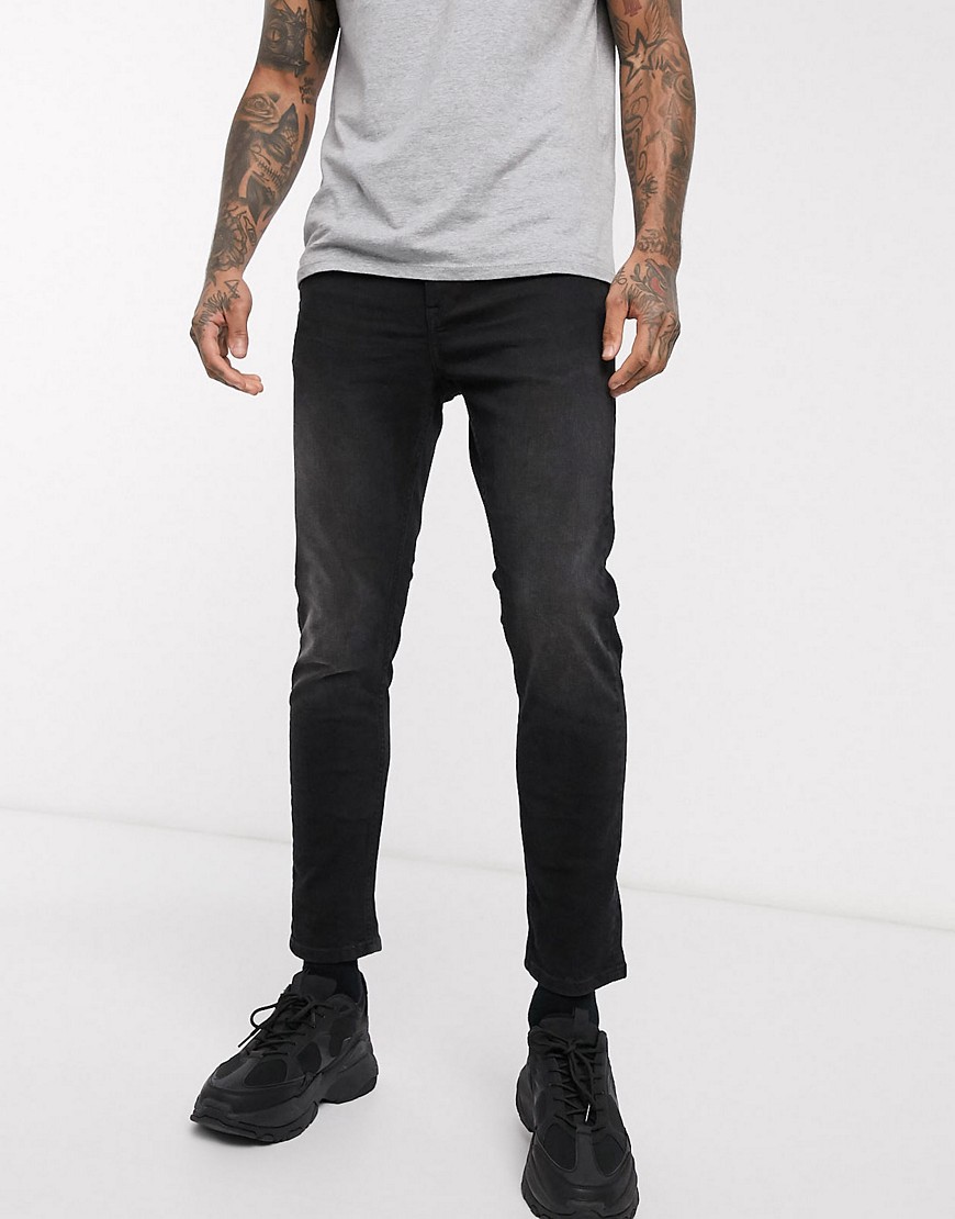 Celio carrot jeans in black exclusive to ASOS