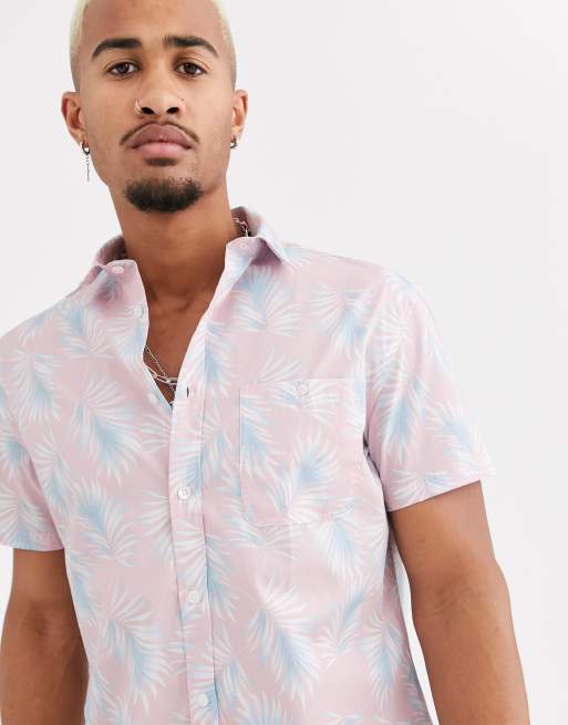 Celio Chemise imprim e sur l ensemble Rose ASOS