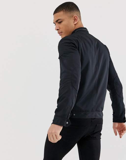 Celio – Czarna kurtka bomberka z kieszeniami, 2 z 4