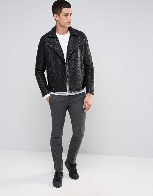 Celio leather hotsell jacket price