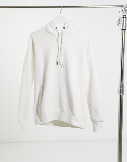 Celio - Felpa bianca con cappuccio