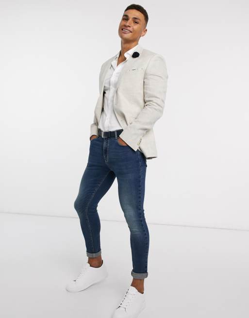 Linen blazer best sale with jeans