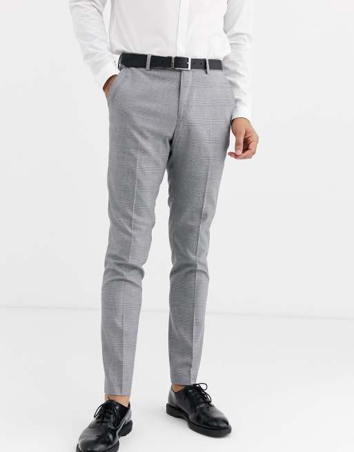 Celio Pantalon de costume slim Gris