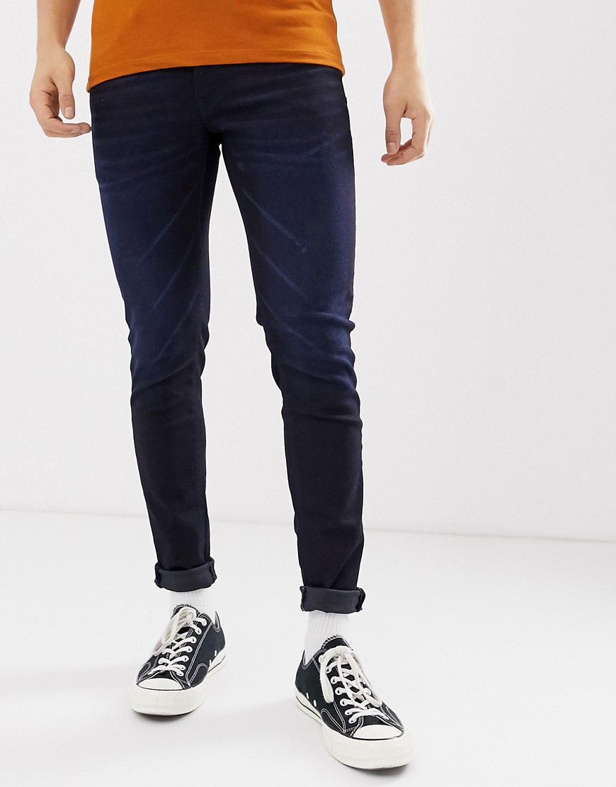 Celio - Skinny-fit jeans met donkerblauwe wassing