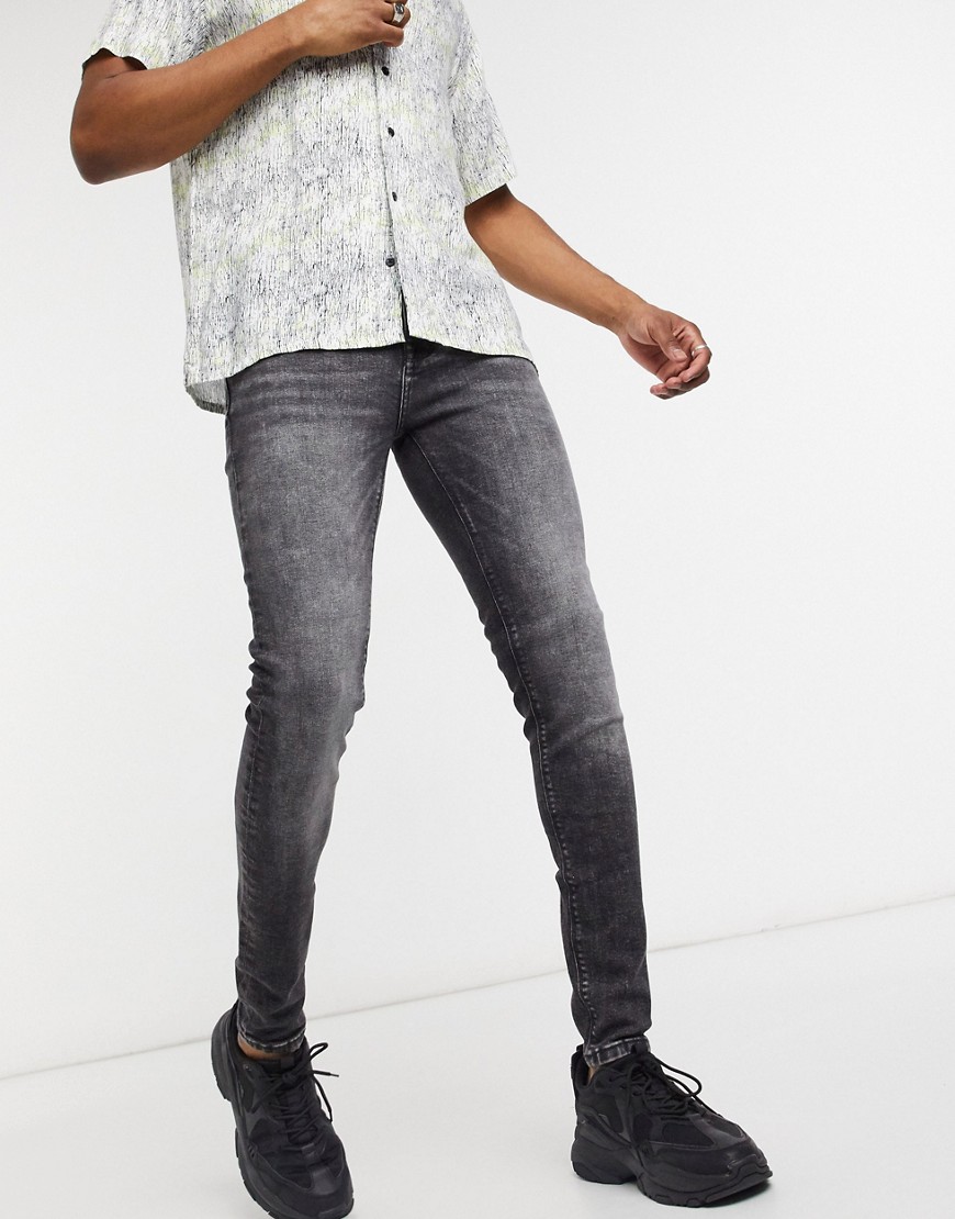 Celio - Skinny jeans in grijze wassing-Grijs