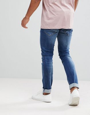 white ripped stretch skinny jeans mens