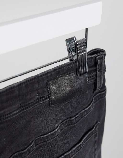 Celio – Svarta slim jeans med slitningar, 3 av 4