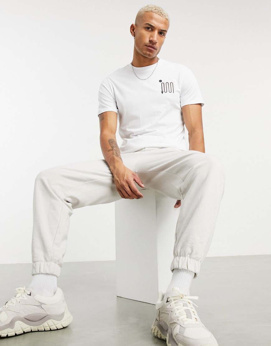 Celio - T-shirt met print op de borst in wit