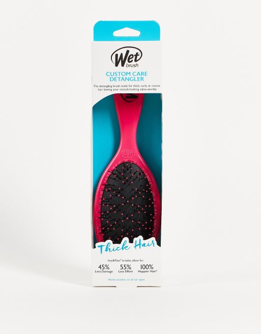 Cepillo desenredante rosa para cabello grueso de WetBrush