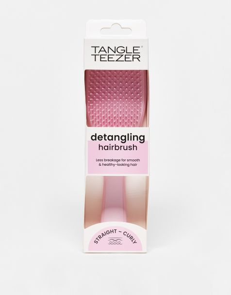 Cepillo rosa Millennial para cabello liso y rizado The Wet Detangler de Tangle Teezer - view 1