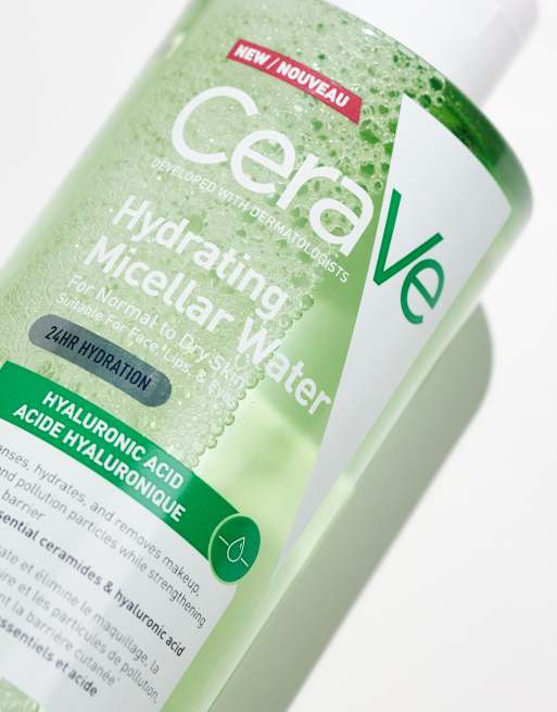 CeraVe - Agua micelar desmaquillante e hidratante con ácido hialurónico de 400 ml, 2 de 4
