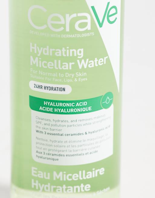 CeraVe - Agua micelar desmaquillante e hidratante con ácido hialurónico de 400 ml, 4 de 4