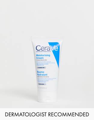 CeraVe - Feuchtigkeitscreme in der Tube mit Ceramiden für trockene bis sehr trockene Haut, 50 ml-Keine Farbe