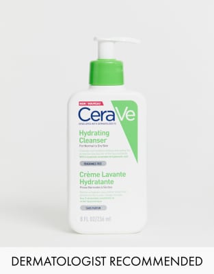 CeraVe - Feuchtigkeitsspendender Reiniger mit Hyaluronsäure für normale bis trockene Haut, 236 ml-Keine Farbe