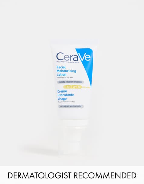 CeraVe - Hydraterende dagcrème voor het gezicht met SPF50 en ceramiden voor de normale tot droge huid: 52ml - view 1