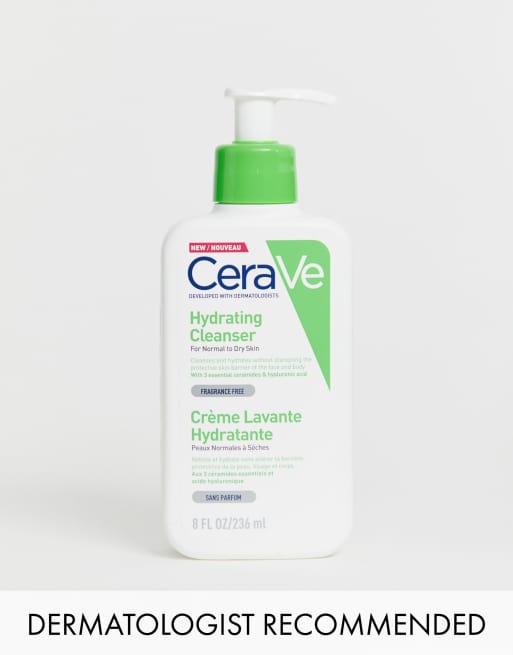 CeraVe – Hydrating Cleanser with Hyaluronic Acid for Normal to Dry Skin – Rengöring med hyaluronsyra för normal till torr hud 236ml