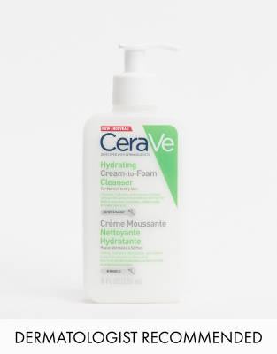 new cerave hydrating cream to foam cleanser
